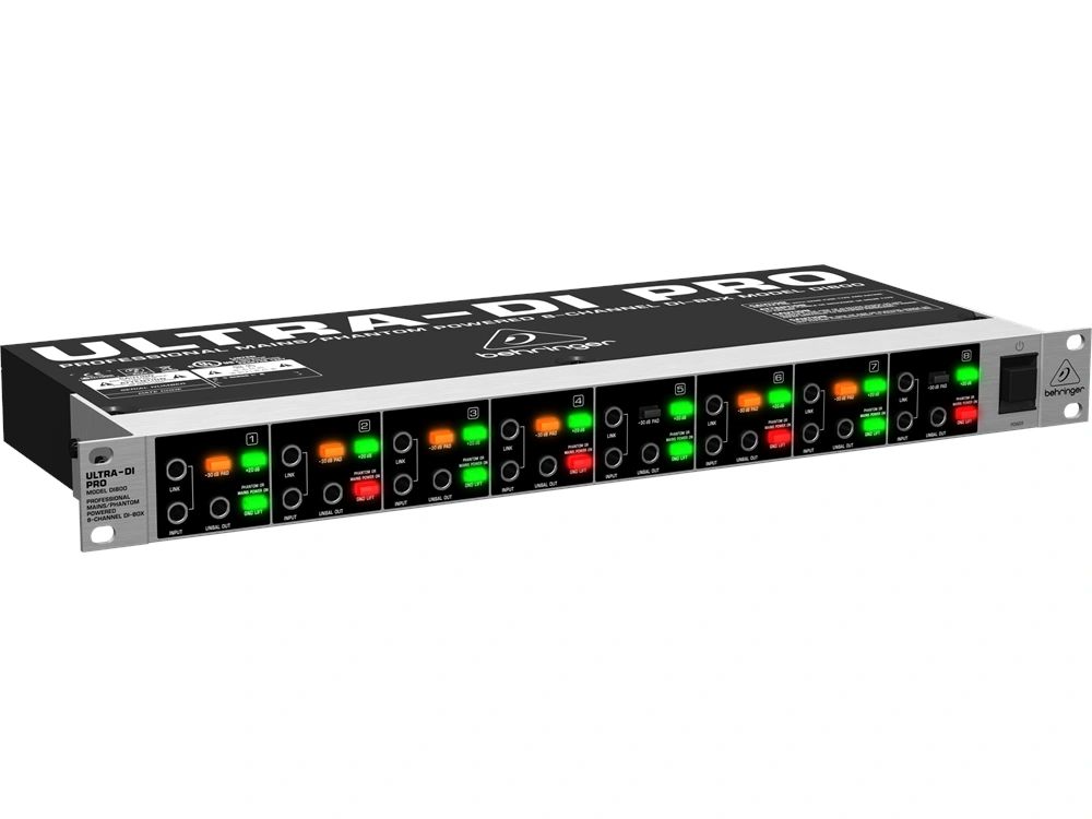 Photo of a Behringer DI800 (8-channel DI)